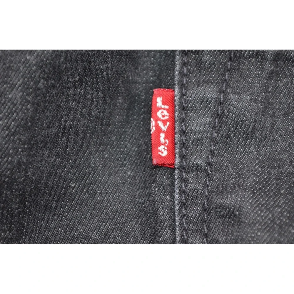 Levi Strauss Levi's 501‎ Button Fly Men's Black Denim Jeans 36 x 32 Inseam 31